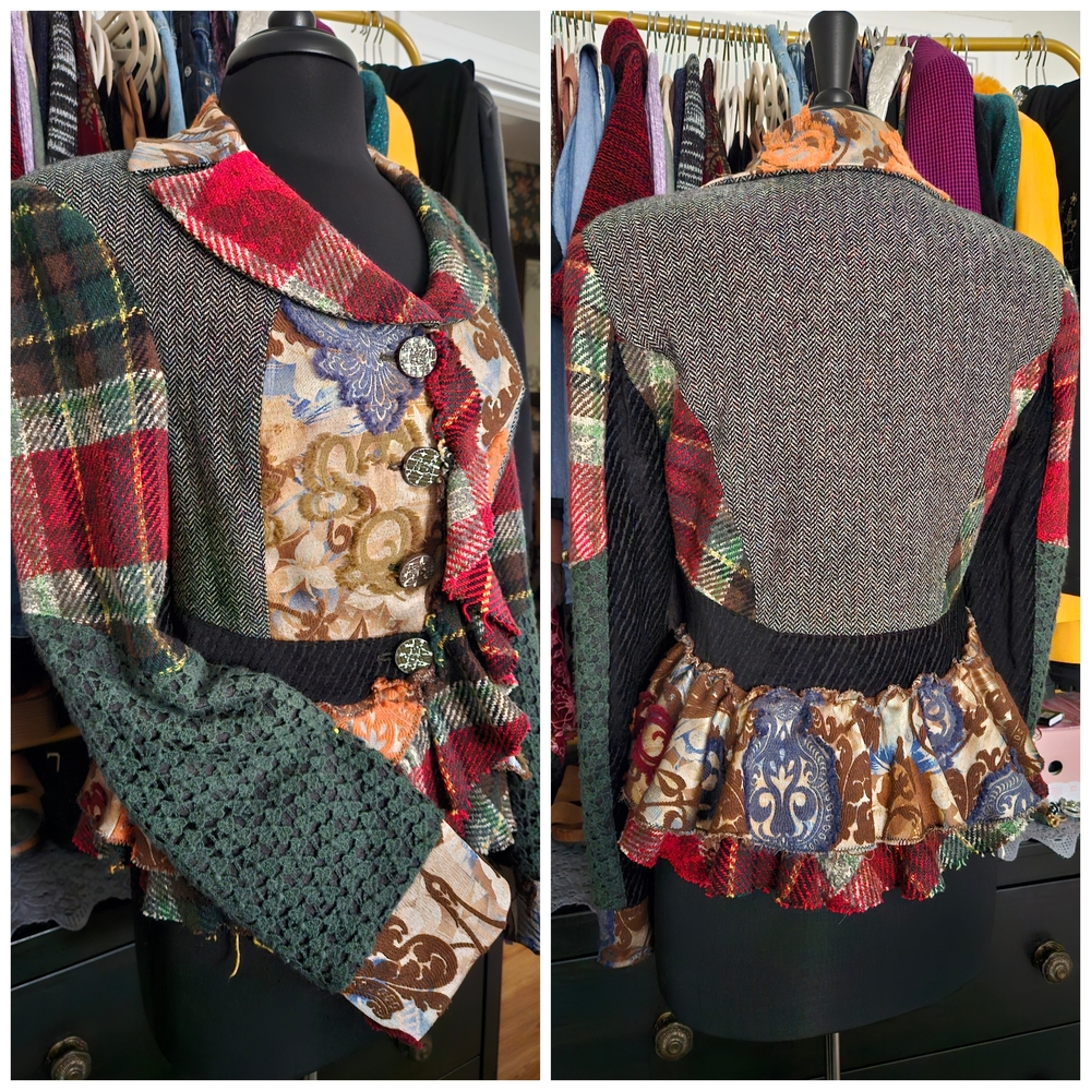 Save The Queen Multicolor Patchwork Jacket - image 2